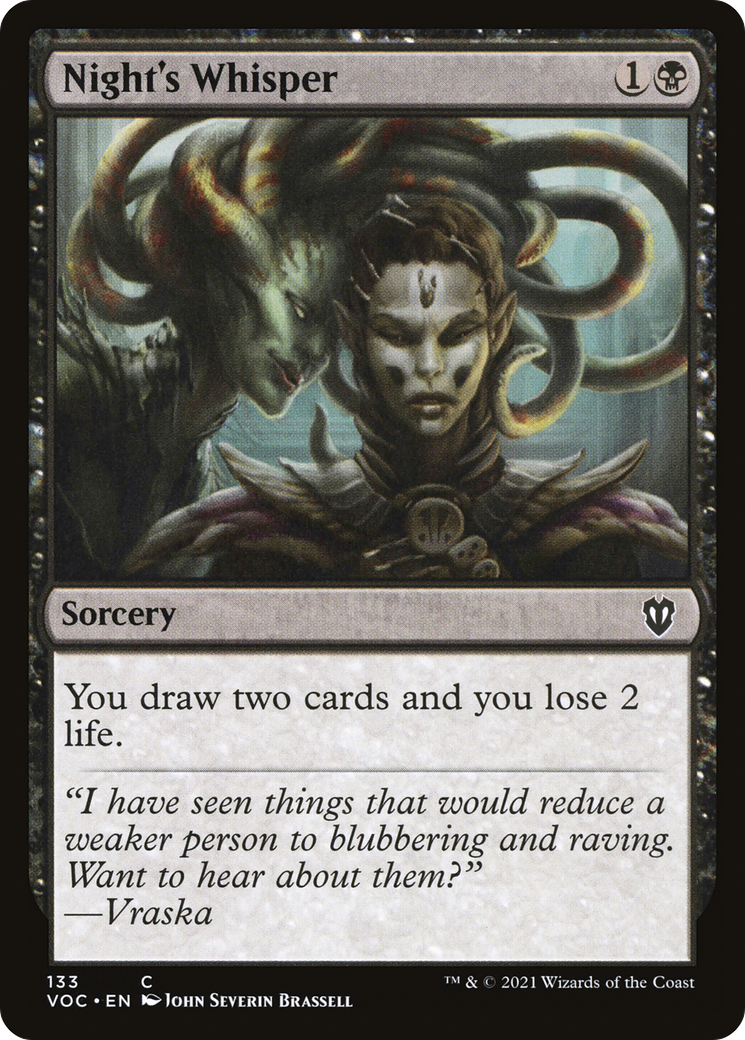 Image of Night's Whisper (VOC-133) - Crimson Vow Commander