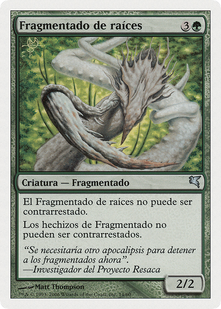 Image of Root Sliver (Spanish) - 