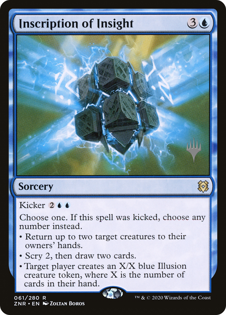Image of Inscription of Insight (PPZNR-61P) - Zendikar Rising Promos Foil