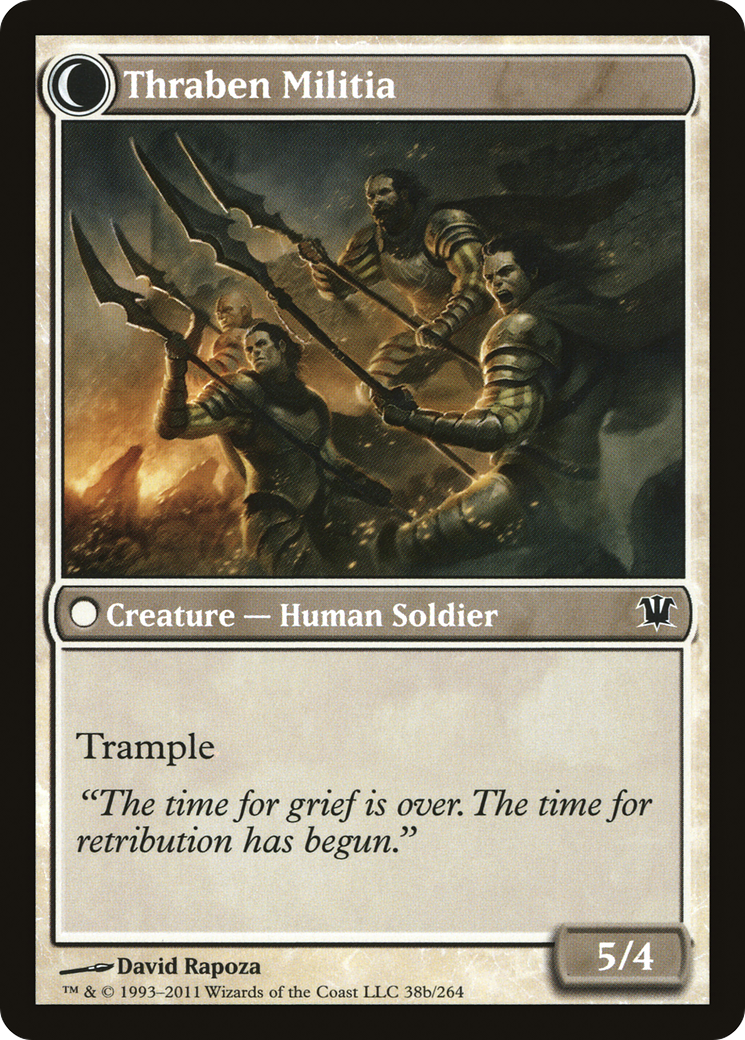 Image of Thraben Sentry (ISD-038) - Innistrad: (Double Faced Transform) Foil