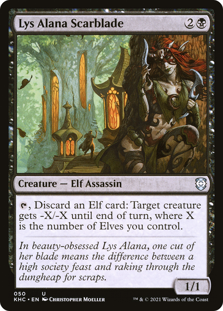 Image of Lys Alana Scarblade (KHC-050) - Kaldheim Commander