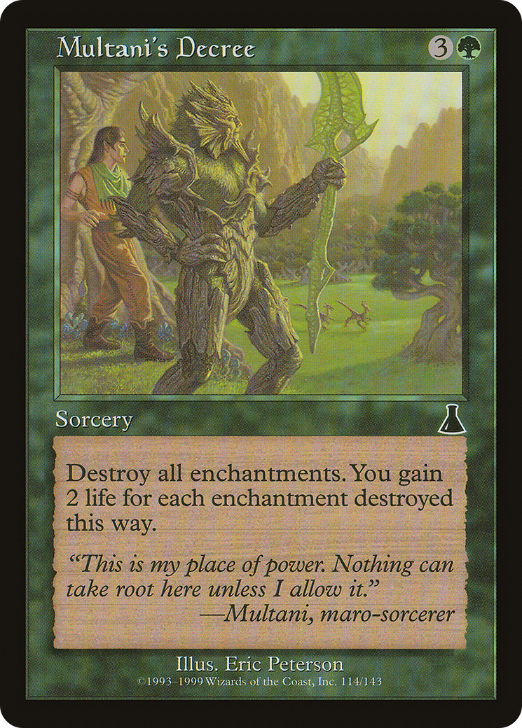 Image of Multani's Decree (UDS-114) - Urza's Destiny Foil