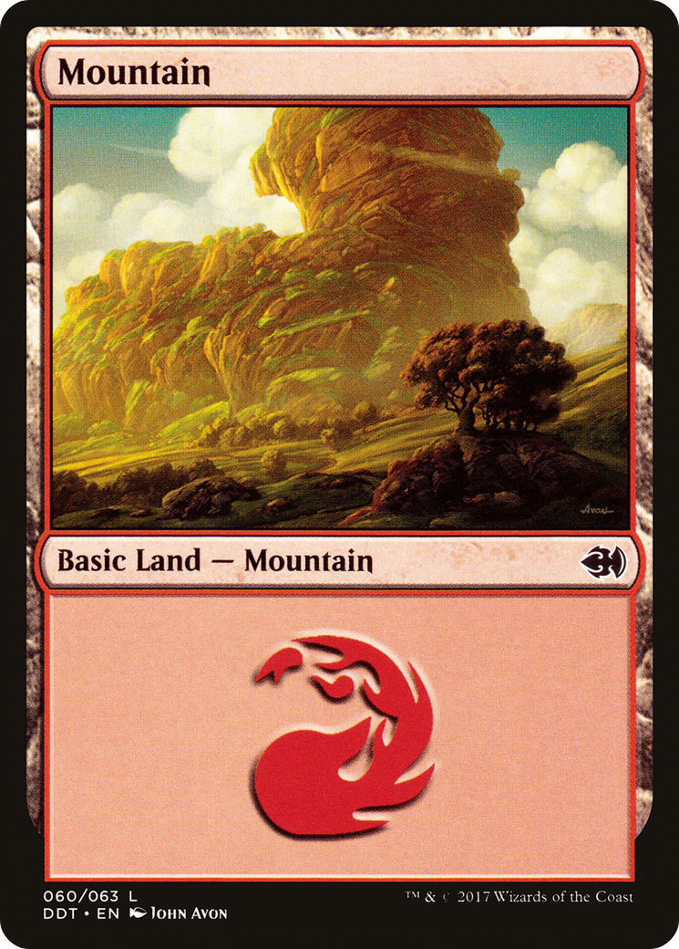 Image of Mountain (60) (DDT-060) - Duel Decks: Merfolk vs. Goblins