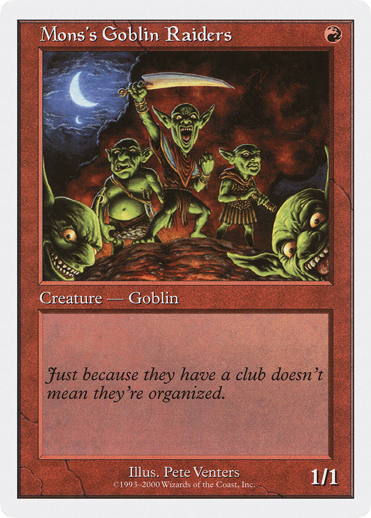 Image of Mons's Goblin Raiders (S00-) - Starter 2000