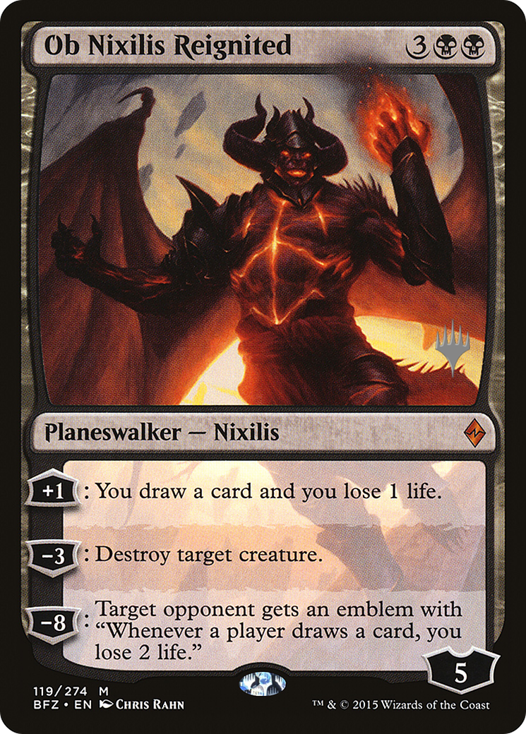 Image of Ob Nixilis Reignited (PPM21-119) - Battle for Zendikar Promos