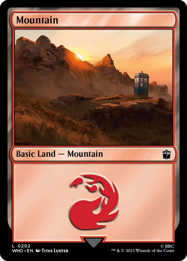 Image of Mountain (0202) (WHO-202) - Doctor Who Foil