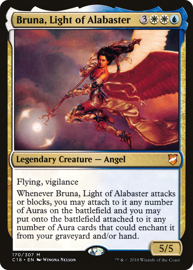 Image of Bruna, Light of Alabaster (C18-170) - Commander 2018
