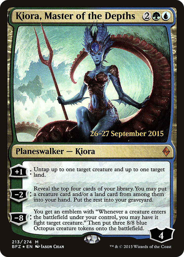 Image of Kiora, Master of the Depths (PRE-213) - Battle for Zendikar Promos Foil