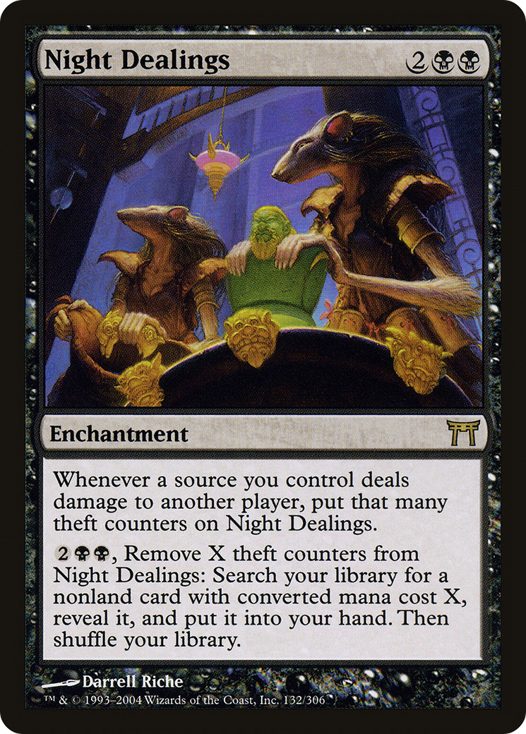 Image of Night Dealings (CHK-132) - Champions of Kamigawa