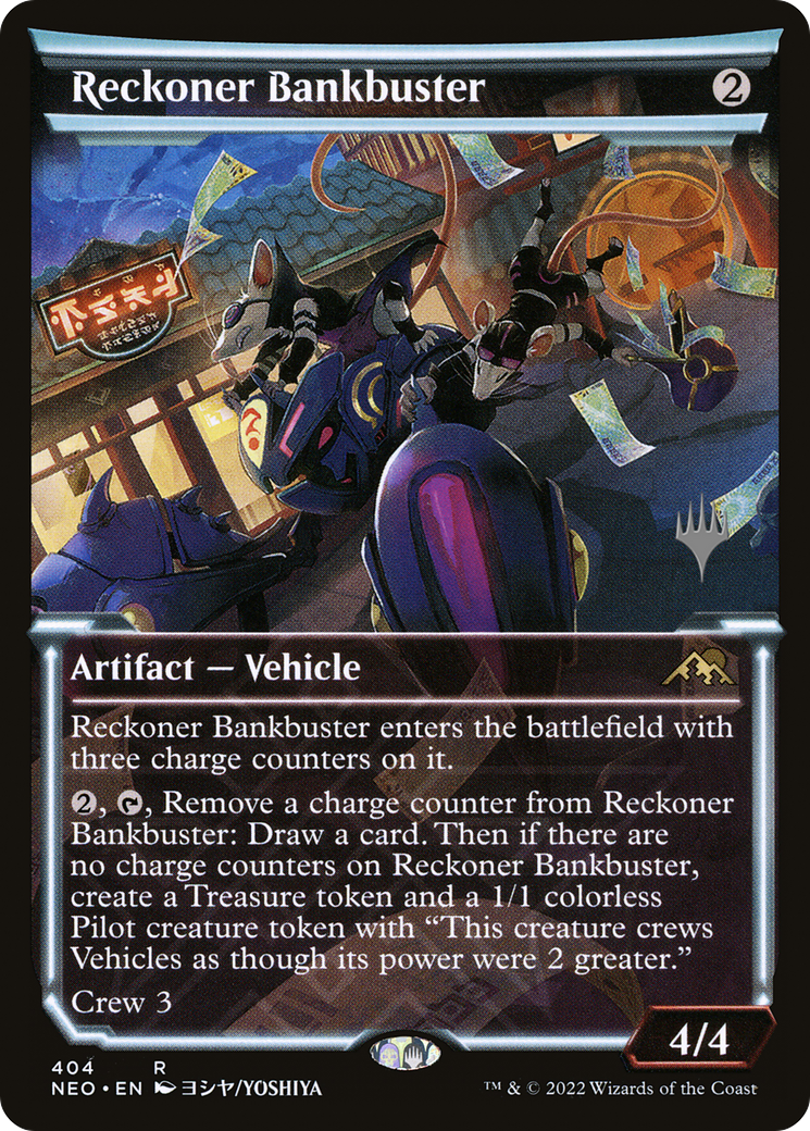 Image of Reckoner Bankbuster (Showcase) (PPBRO-404) - Kamigawa: Neon Dynasty Promos: (Showcase)