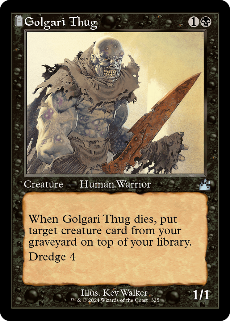 Image of Golgari Thug (Retro Frame) (RVR-325) - Ravnica Remastered: (tombstone)