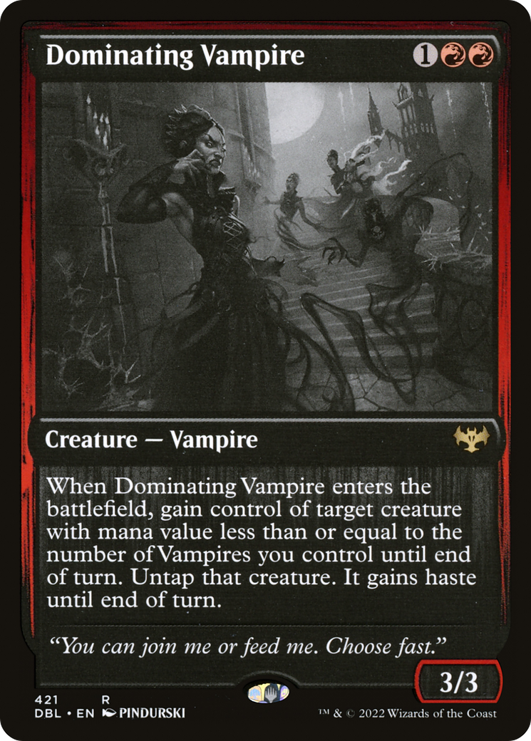 Image of Dominating Vampire (DBL-421) - Innistrad: Double Feature Foil
