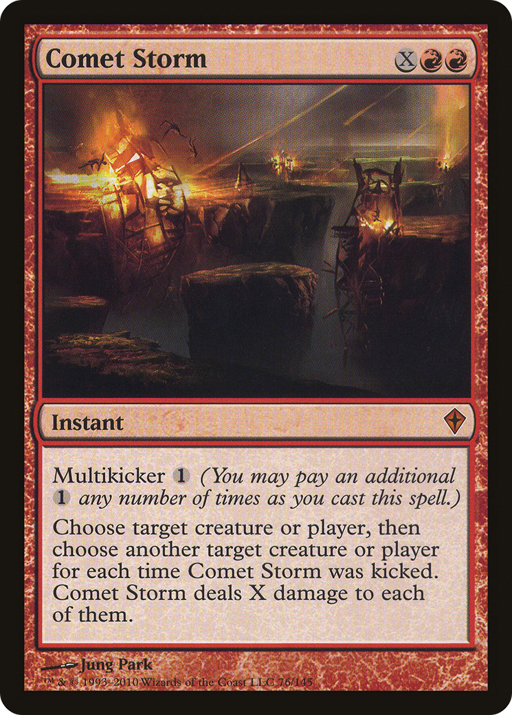 Image of Comet Storm (WWK-076) - Worldwake Foil
