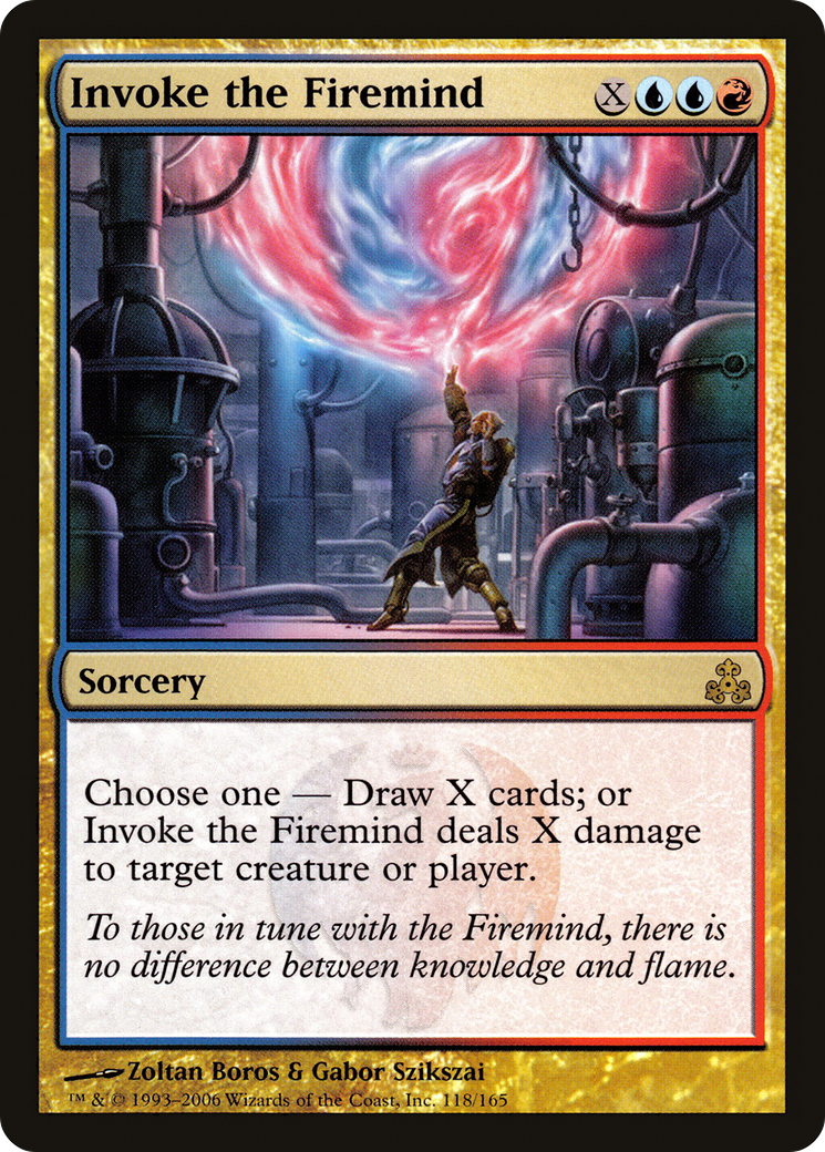 Image of Invoke the Firemind (GPT-118) - Guildpact Foil
