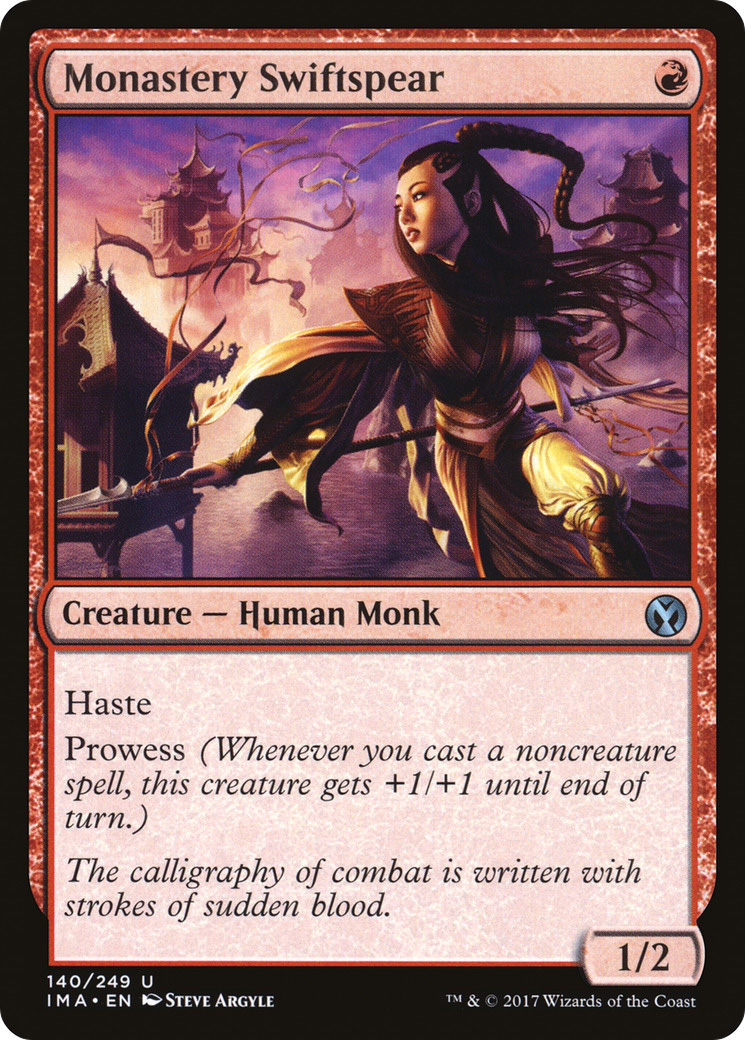 Image of Monastery Swiftspear (IMA-140) - Iconic Masters Foil