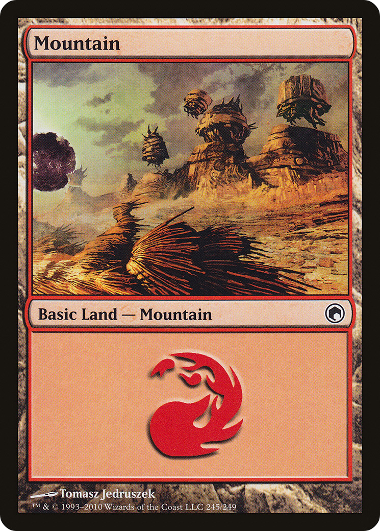 Image of Mountain (245) (SOM-245) - Scars of Mirrodin