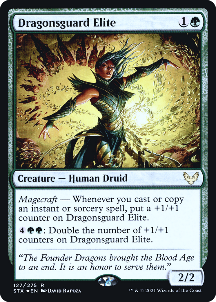 Image of Dragonsguard Elite (PRE-127S) - Strixhaven: School of Mages Promos Foil