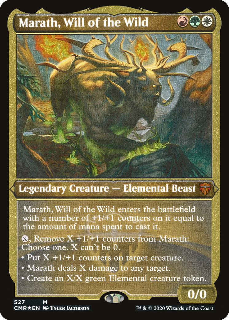 Image of Marath, Will of the Wild (Foil Etched) (CMR-527) - Commander Legends Foil