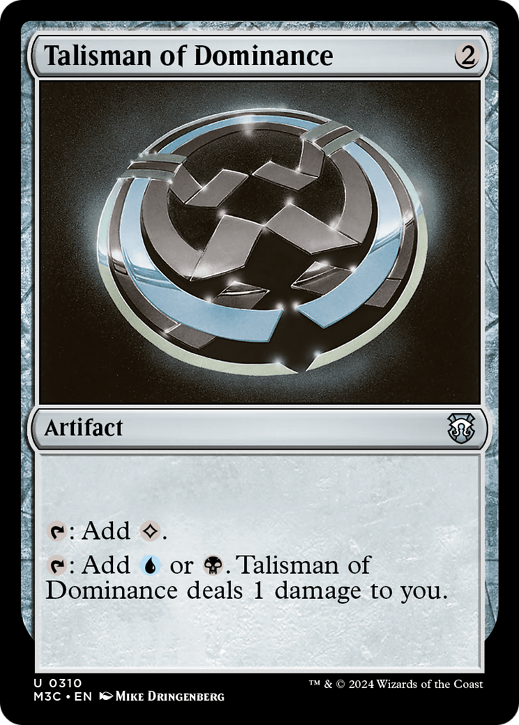 Image of Talisman of Dominance (M3C-310) - Modern Horizons 3 Commander
