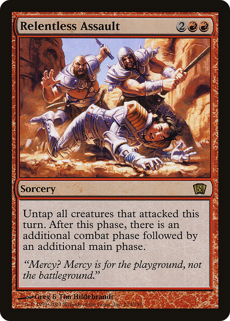 Image of Relentless Assault (8ED-214) - 8th Edition Foil