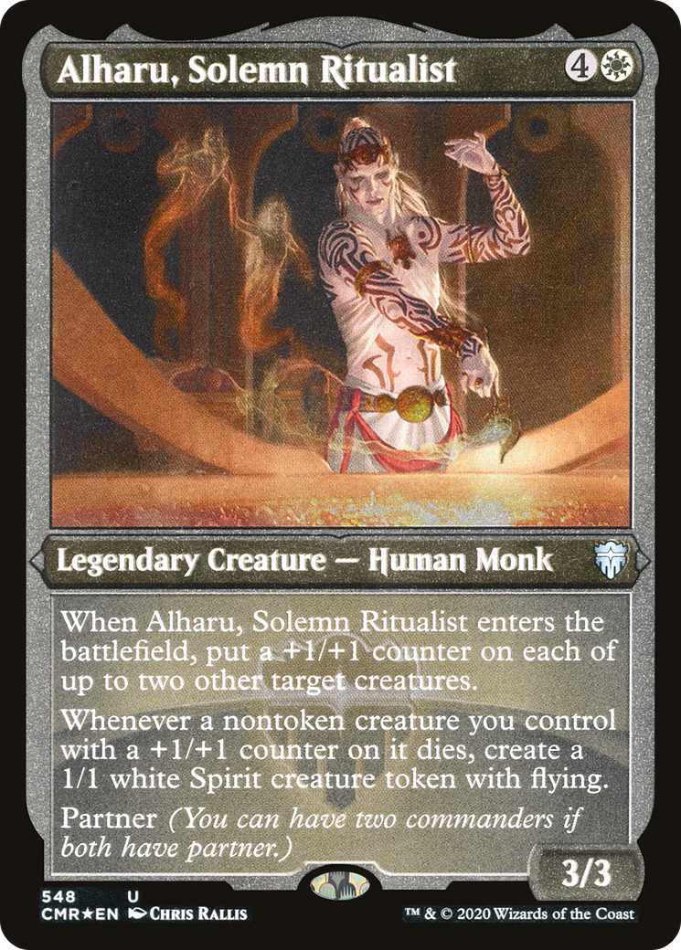 Image of Alharu, Solemn Ritualist (Foil Etched) (CMR-548) - Commander Legends Foil