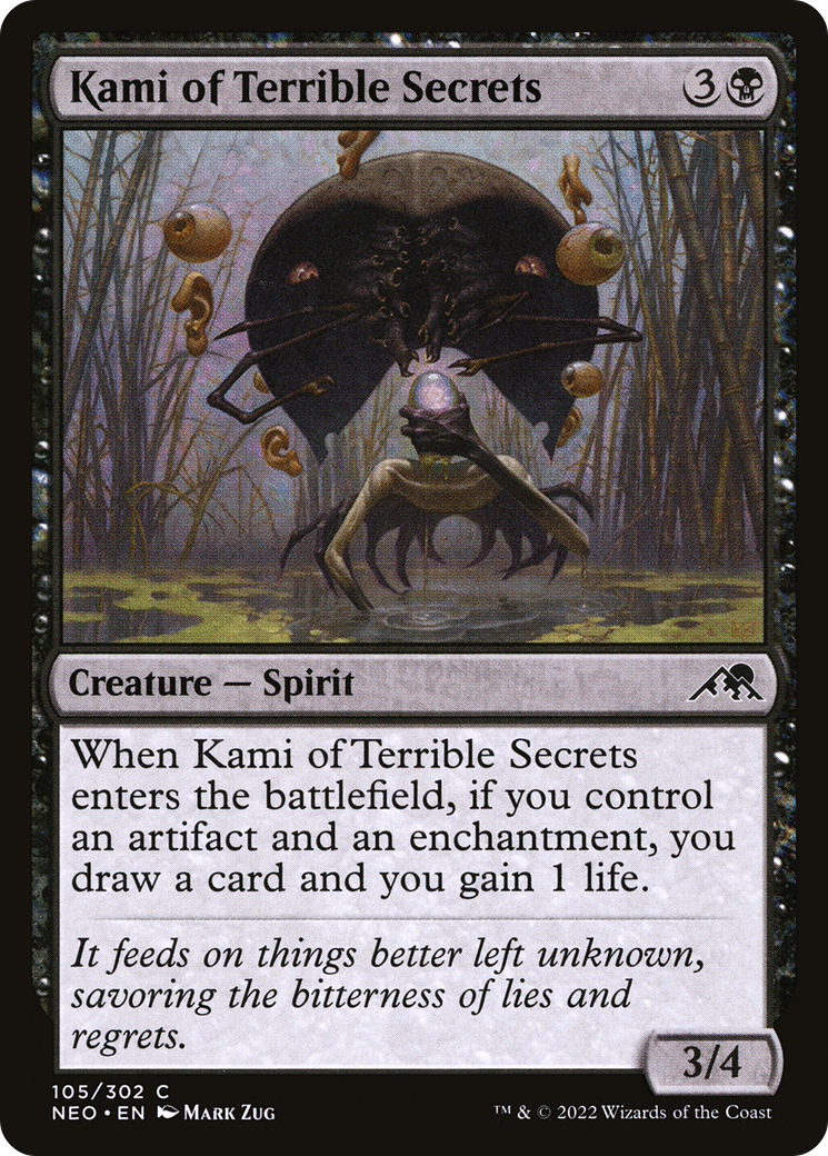 Image of Kami of Terrible Secrets (NEO-105) - Kamigawa: Neon Dynasty