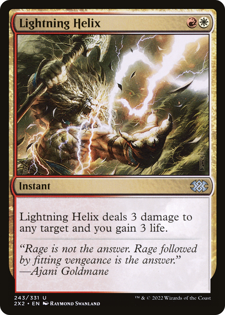 Image of Lightning Helix (2X2-243) - Double Masters 2022 Foil
