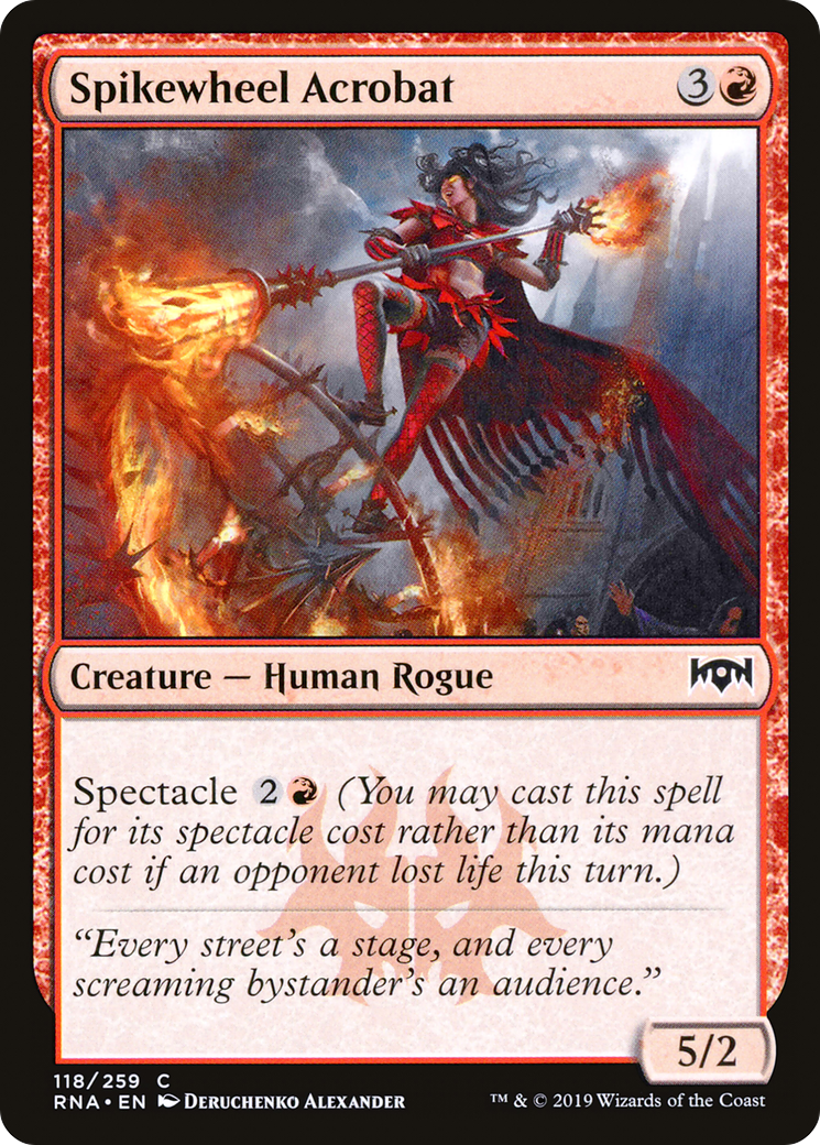 Image of Spikewheel Acrobat (RNA-118) - Ravnica Allegiance Foil