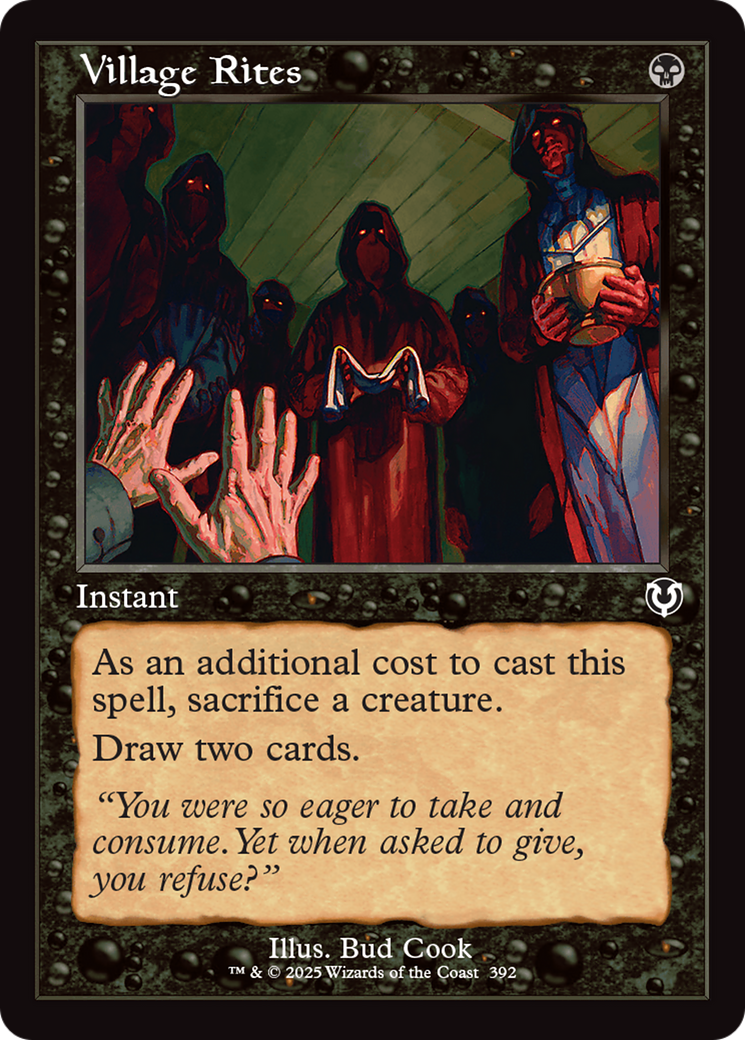 Image of Village Rites (Retro Frame) (INR-392) - Innistrad Remastered