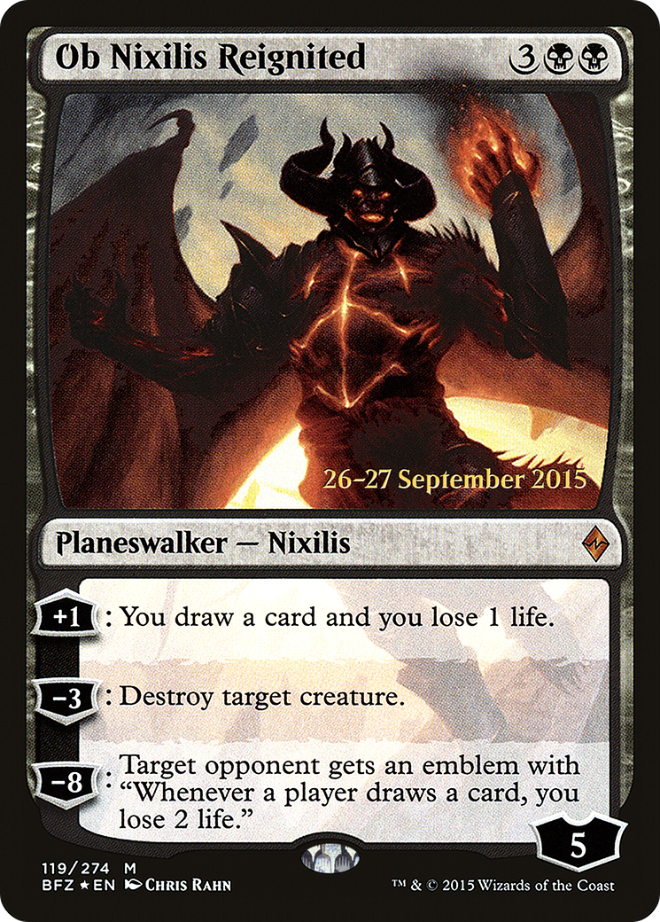 Image of Ob Nixilis Reignited (PRE-119) - Battle for Zendikar Promos Foil