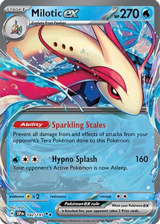 Image of Milotic ex 042/191  - Holofoil SV08 Surging Sparks - Double Rare