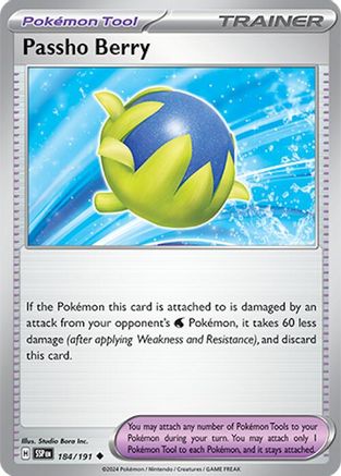 Image of Passho Berry 184/191  - Reverse Holofoil SV08 Surging Sparks - Uncommon