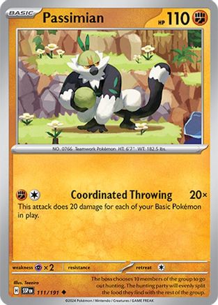 Image of Passimian 111/191  - Reverse Holofoil SV08 Surging Sparks - Uncommon