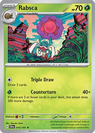 Image of Rabsca 014/191  - Reverse Holofoil SV08 Surging Sparks - Rare