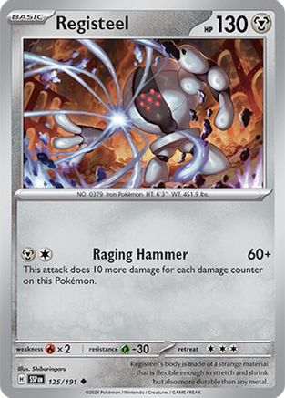 Image of Registeel 125/191  SV08 Surging Sparks - Uncommon