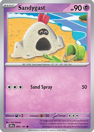Image of Sandygast 090/191  SV08 Surging Sparks - Common