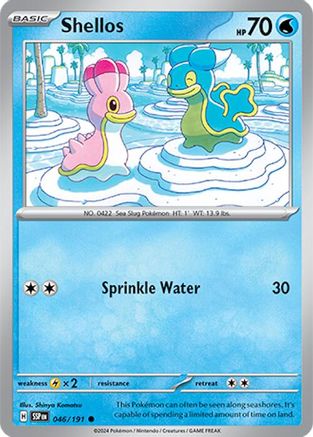Image of Shellos 046/191  - Reverse Holofoil SV08 Surging Sparks - Common