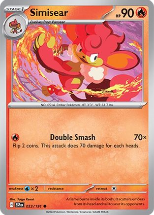 Image of Simisear 023/191  SV08 Surging Sparks - Common
