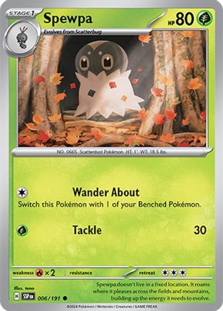 Image of Spewpa 006/191  SV08 Surging Sparks - Common