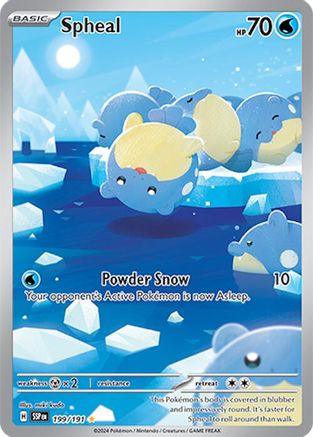 Image of Spheal 199/191  - Holofoil SV08 Surging Sparks - Illustration Rare