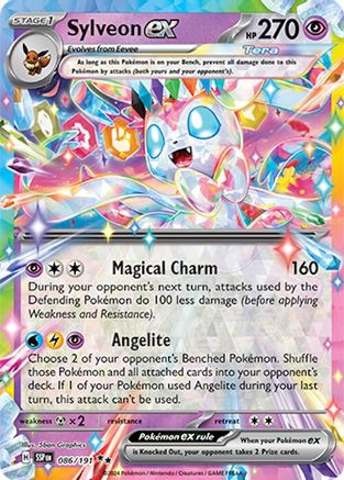 Image of Sylveon ex 086/191  - Holofoil SV08 Surging Sparks - Double Rare