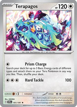 Image of Terapagos 161/191  - Holofoil SV08 Surging Sparks - Rare