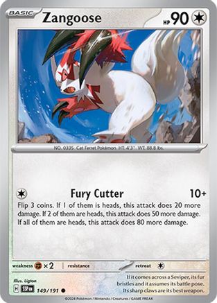 Image of Zangoose 149/191  SV08 Surging Sparks - Common