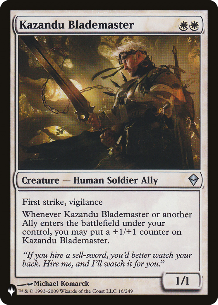 Image of Kazandu Blademaster (LIST-16/249) - The List