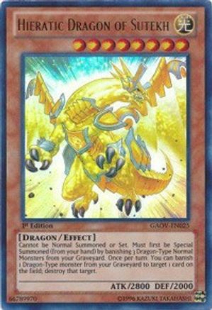 Image of Hieratic Dragon of Sutekh (GAOV-EN025) - Galactic Overlord 1st Edition