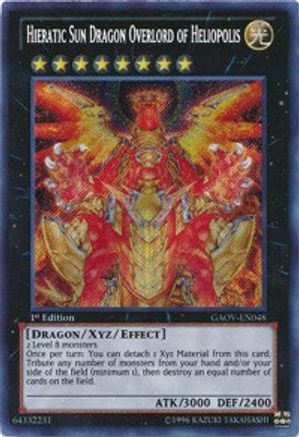 Image of Hieratic Sun Dragon Overlord of Heliopolis (GAOV-EN048) - Galactic Overlord 1st Edition