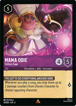 Image of Mama Odie - Solitary Sage (57/204) - Azurite Sea Cold Foil