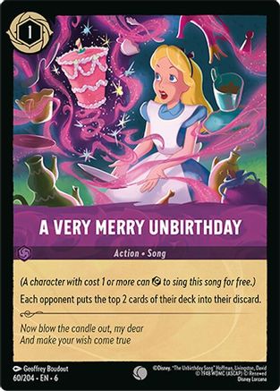 Image of A Very Merry Unbirthday (60/204) - Azurite Sea Cold Foil