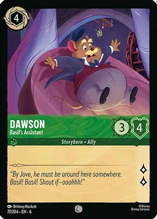 Image of Dawson - Basil's Assistant (77/204) - Azurite Sea Cold Foil