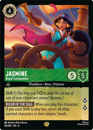 Image of Jasmine - Royal Commodore (84/204) - Azurite Sea Cold Foil